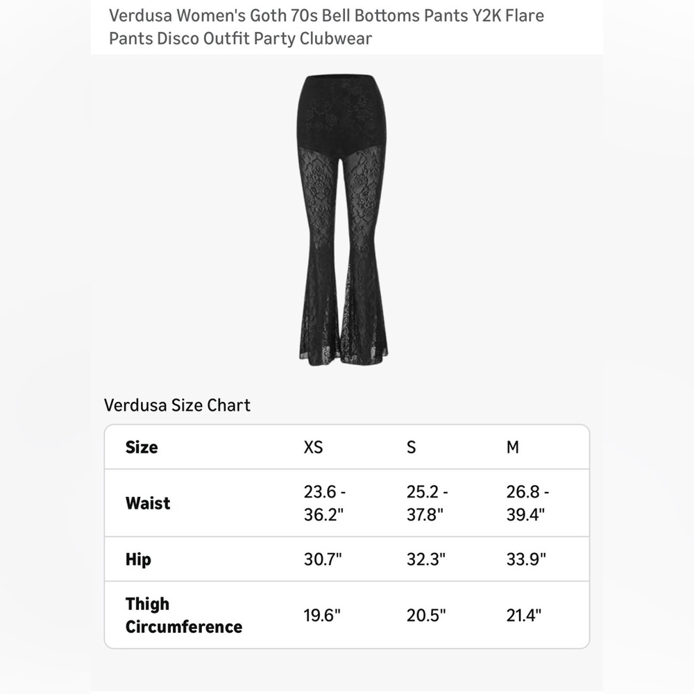 Flared Lace Pants - black - Picture 3 of 3